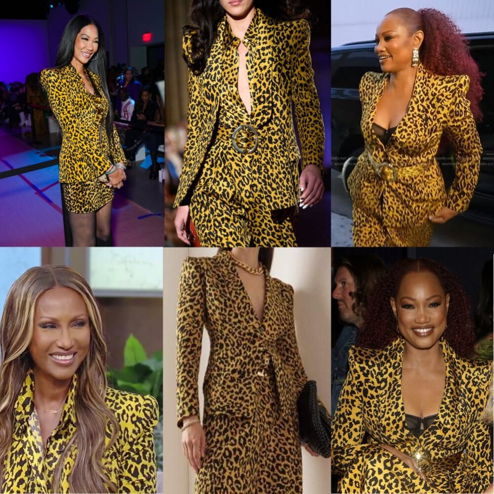 SERGIO HUDSON 100% Silk Cheetah Print Blazer - Picture 5 of 15